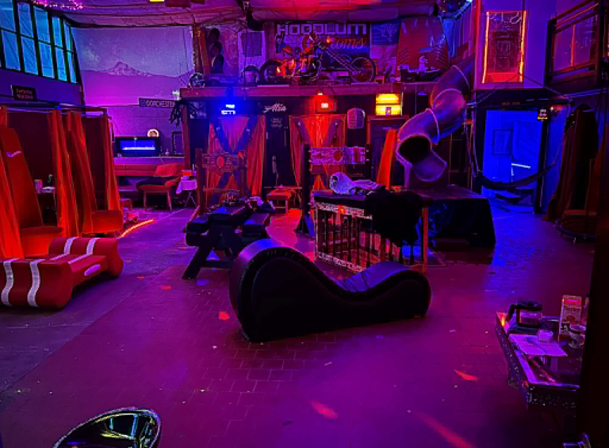 A wide view of The Warehouse play room